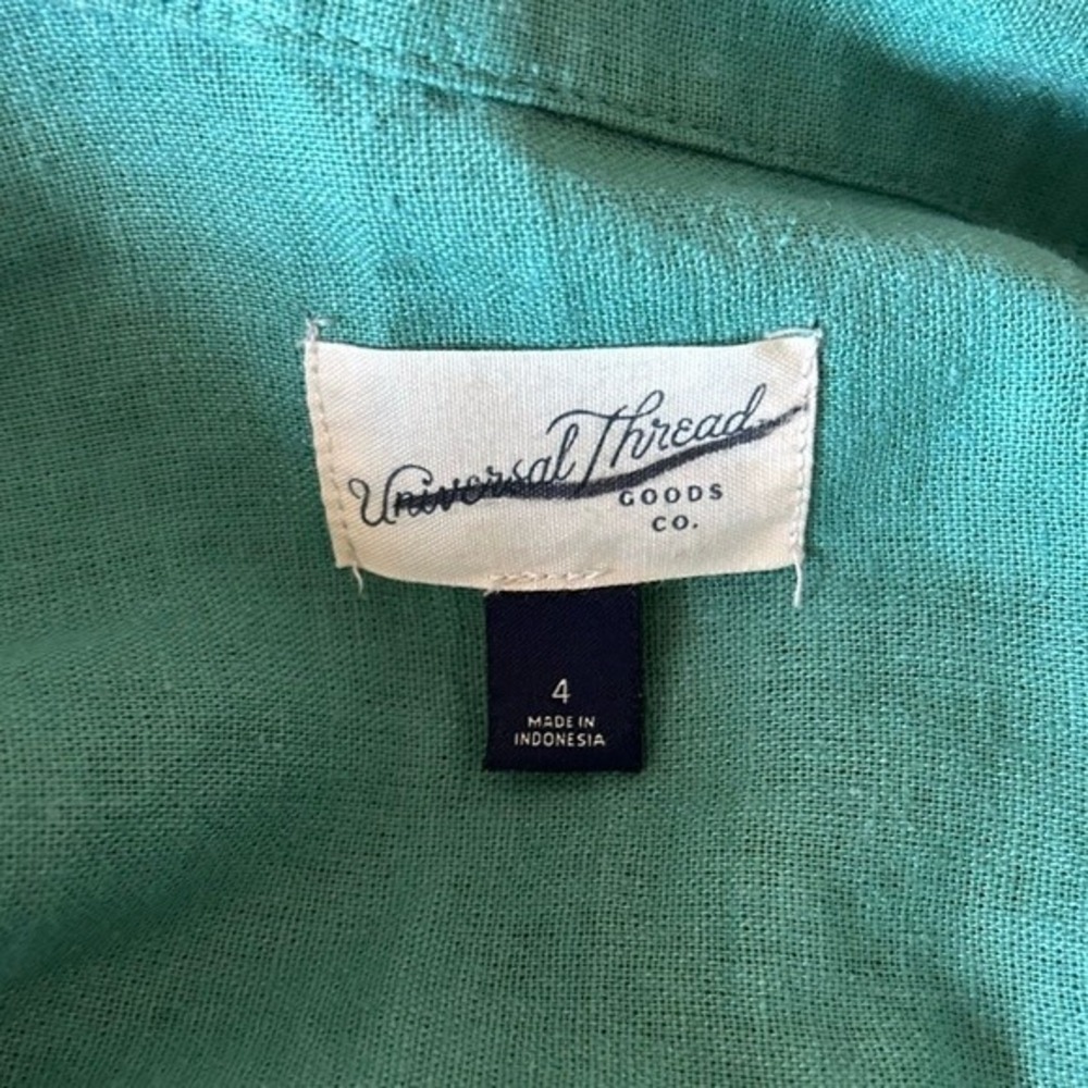 Universal Thread Green Short Sleeve Button Down B… - image 6